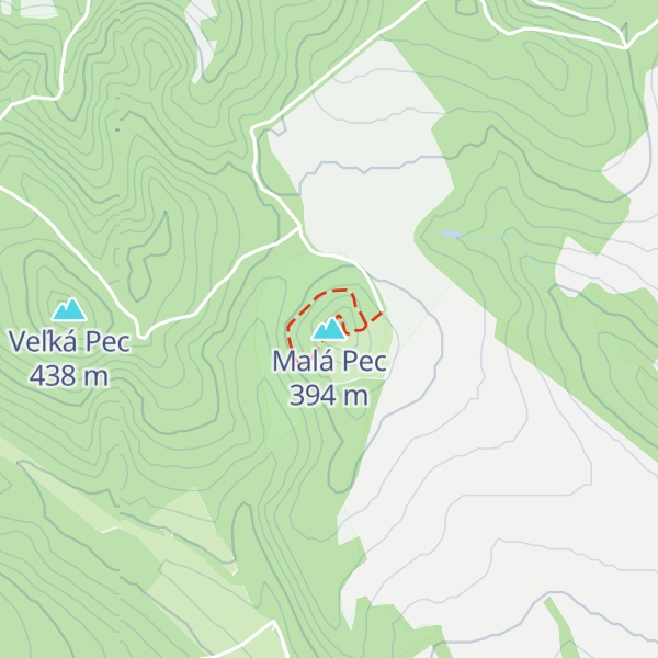 Map of Malá Pec