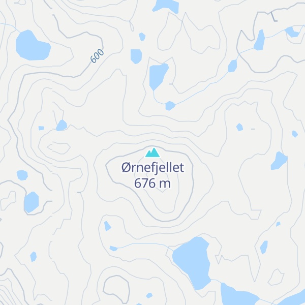 Map of Ørnefjellet