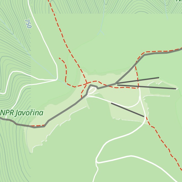 Map of Velká Javořina