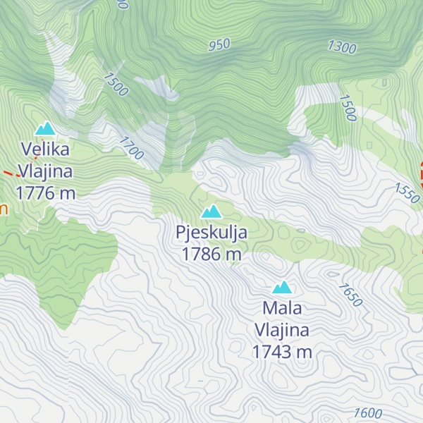 Map of Pjeskulja
