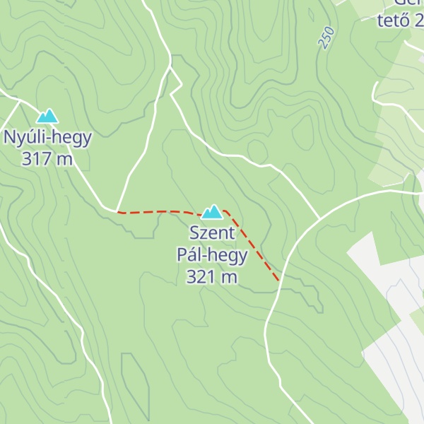 Map of Szent Pál-hegy
