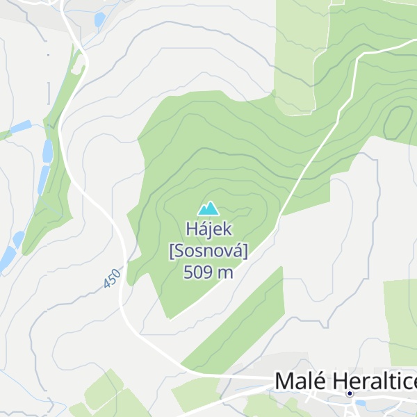 Map of Hájek [Sosnová]