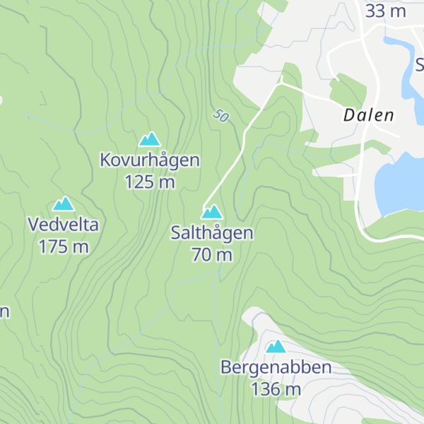Map of Salthågen