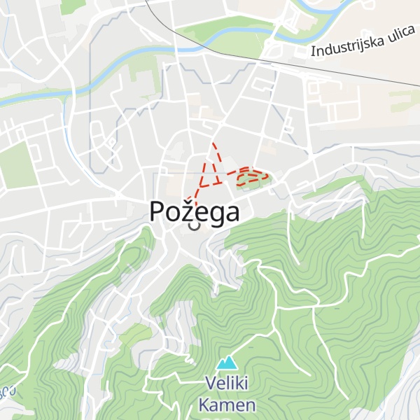 Map of Požega Tourist Board