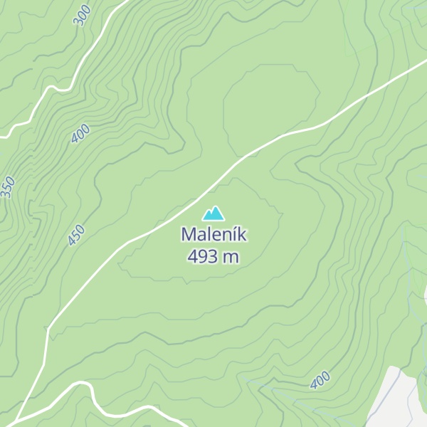 Map of Maleník