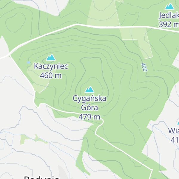 Map of Cygańska Góra