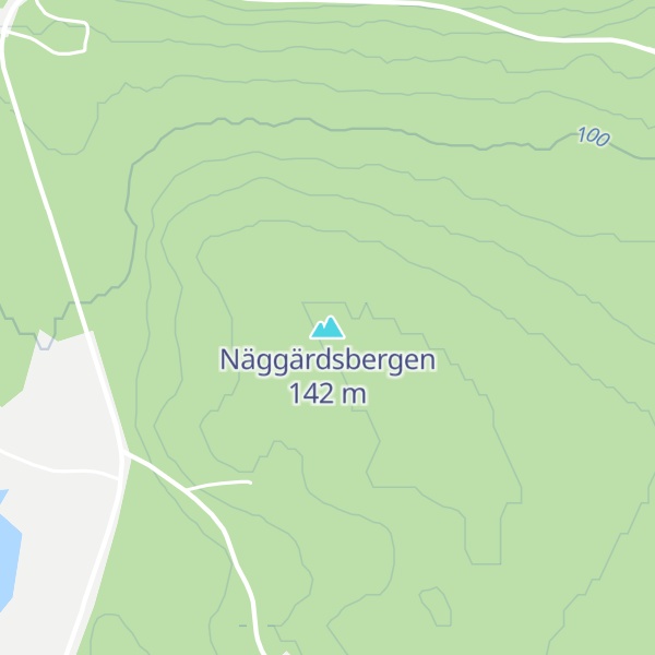 Map of Näggärdsbergen