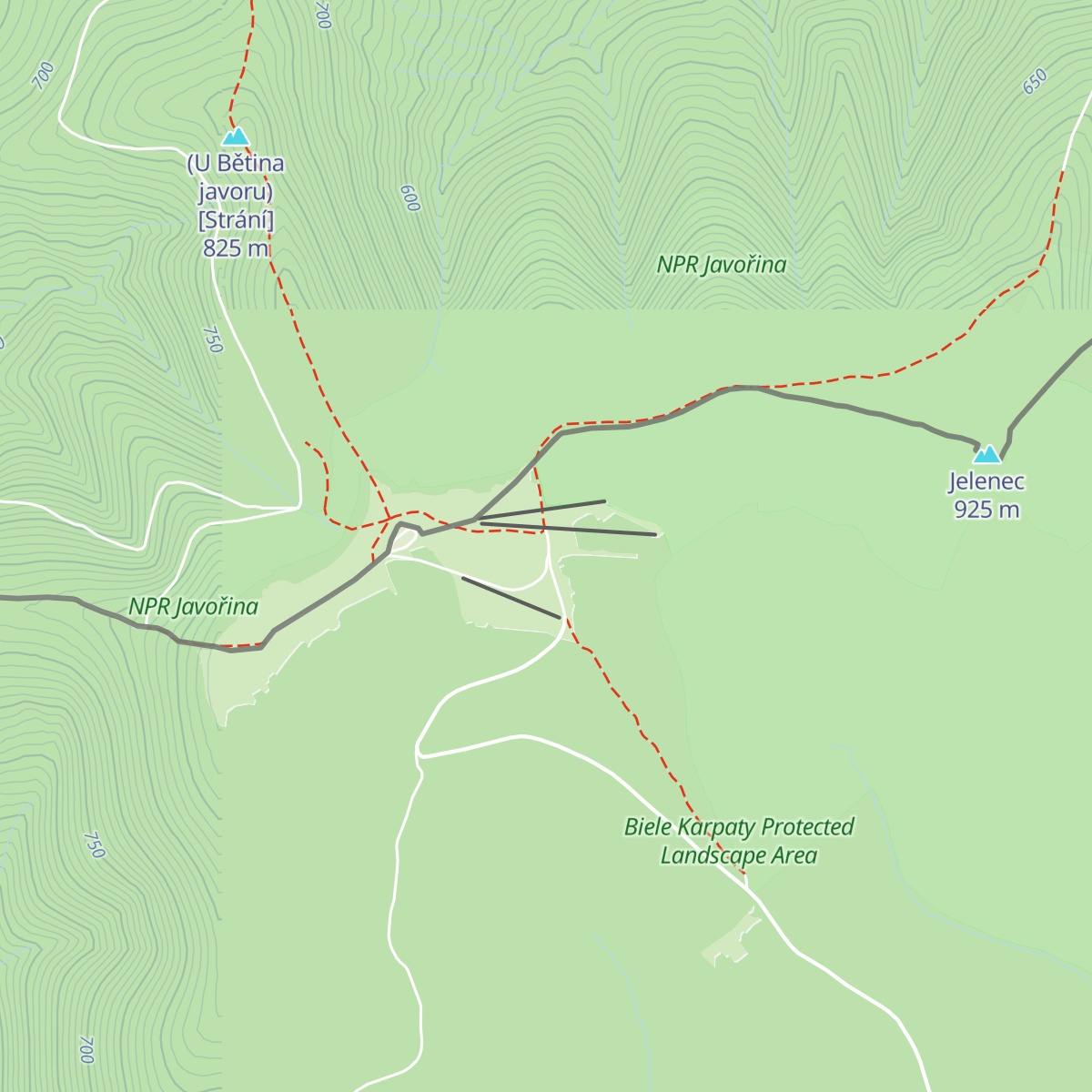 Holubyho chata map