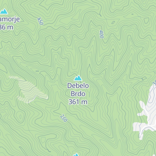 Map of Debelo Brdo
