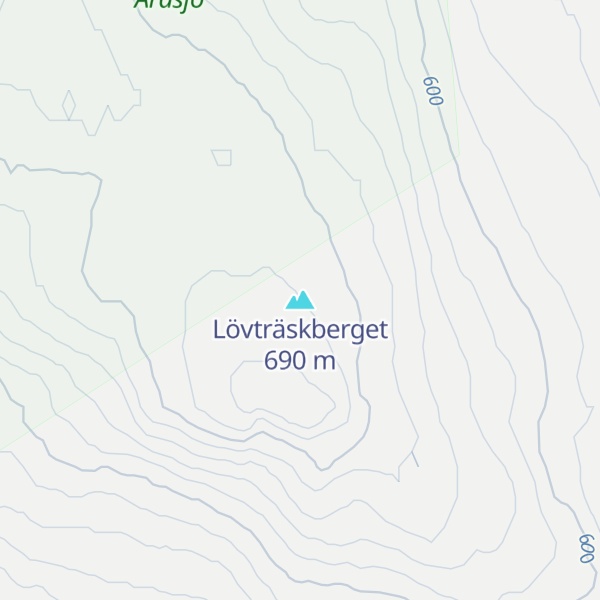 Map of Lövträskberget