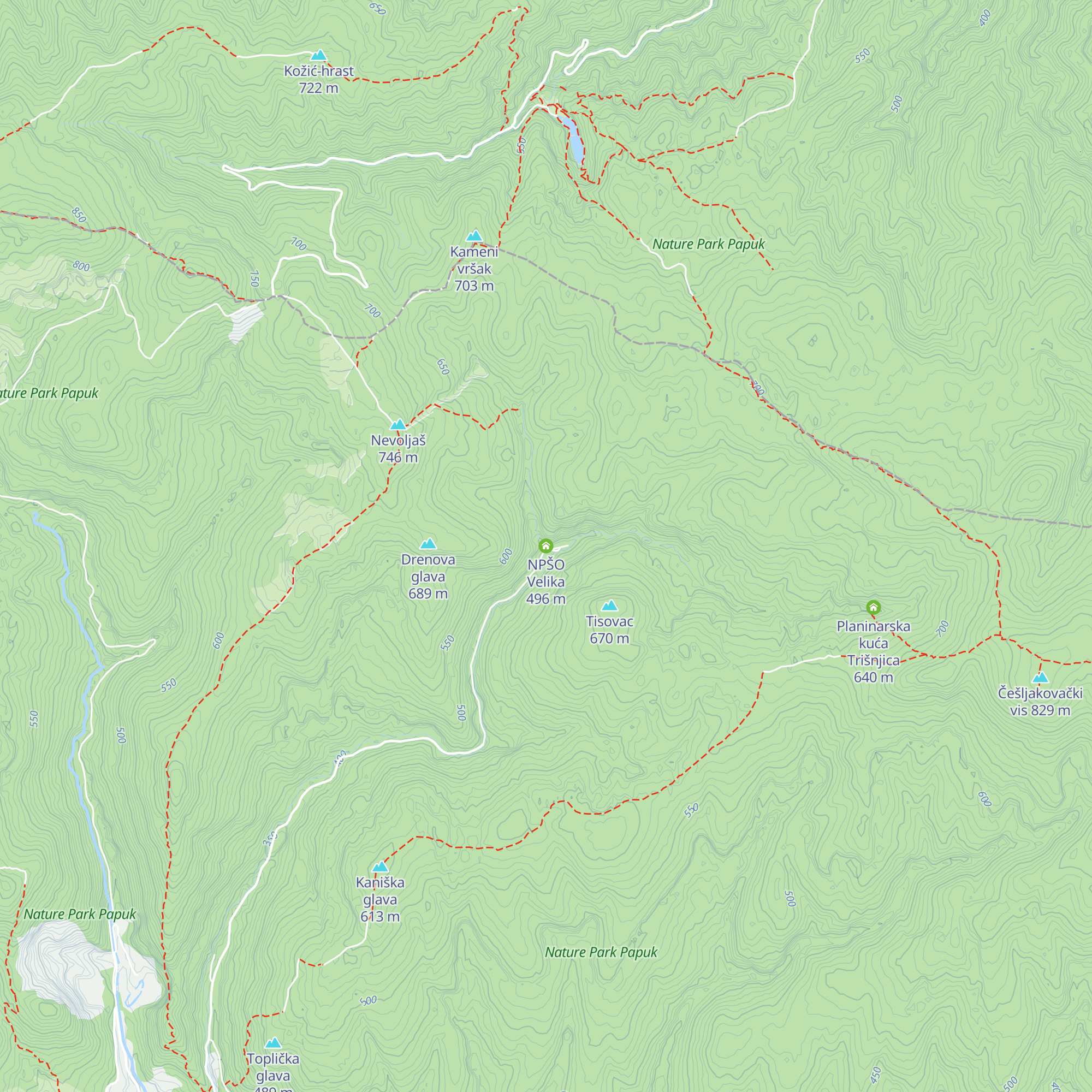 NPŠO Velika map
