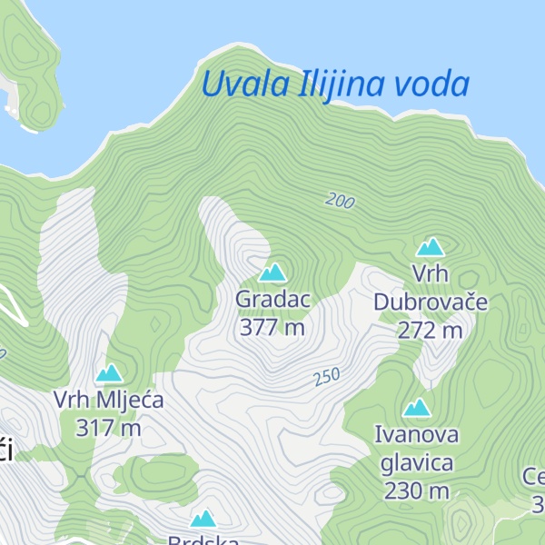 Map of Gradac
