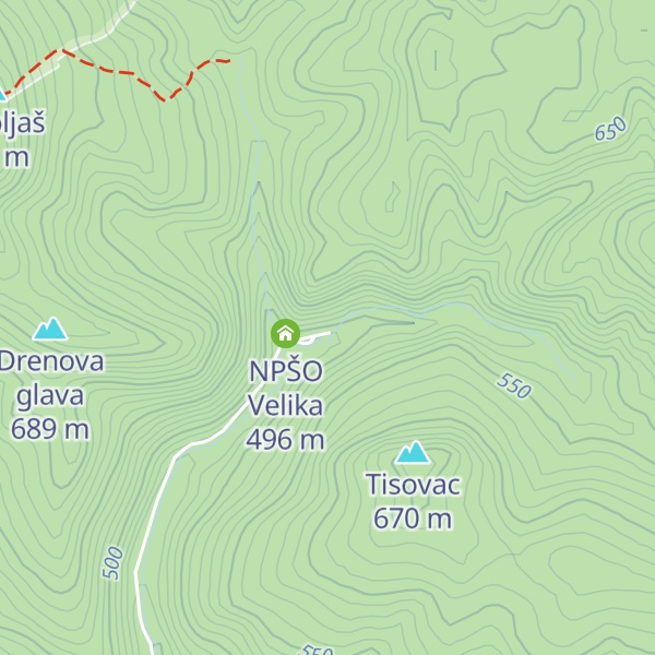 Map of Lovačka kuća Duboka