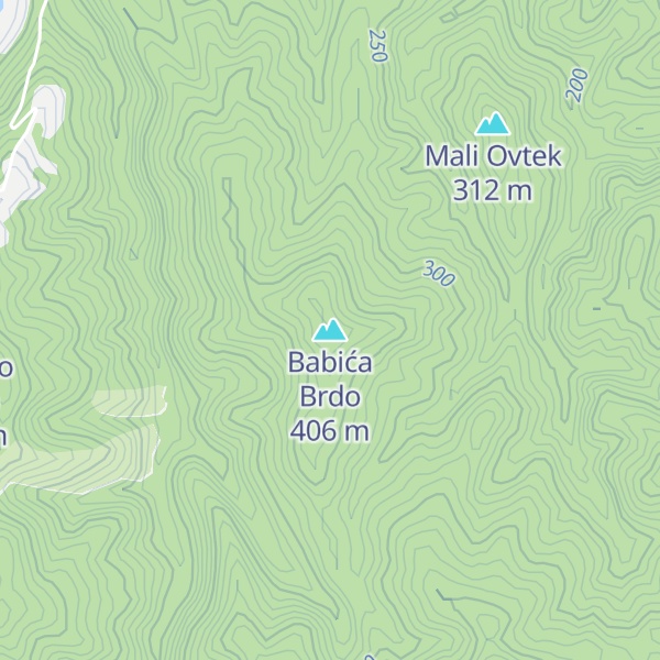 Map of Babića Brdo