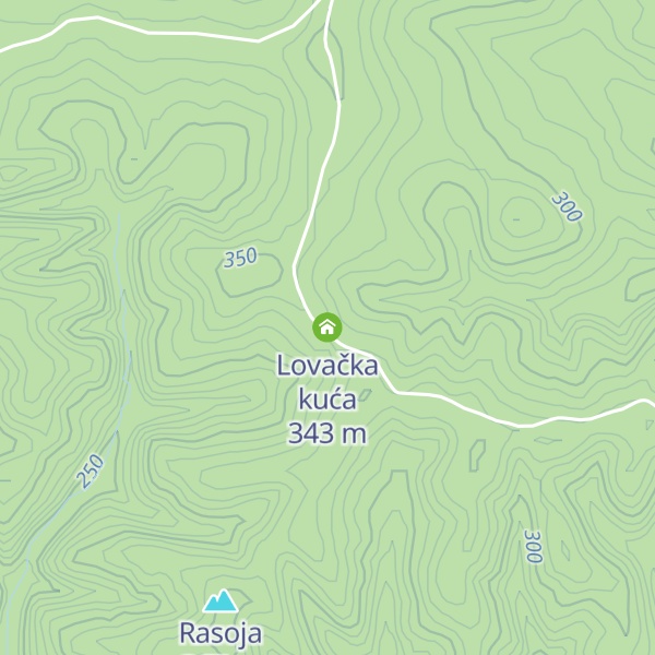 Map of Lovačka kuća