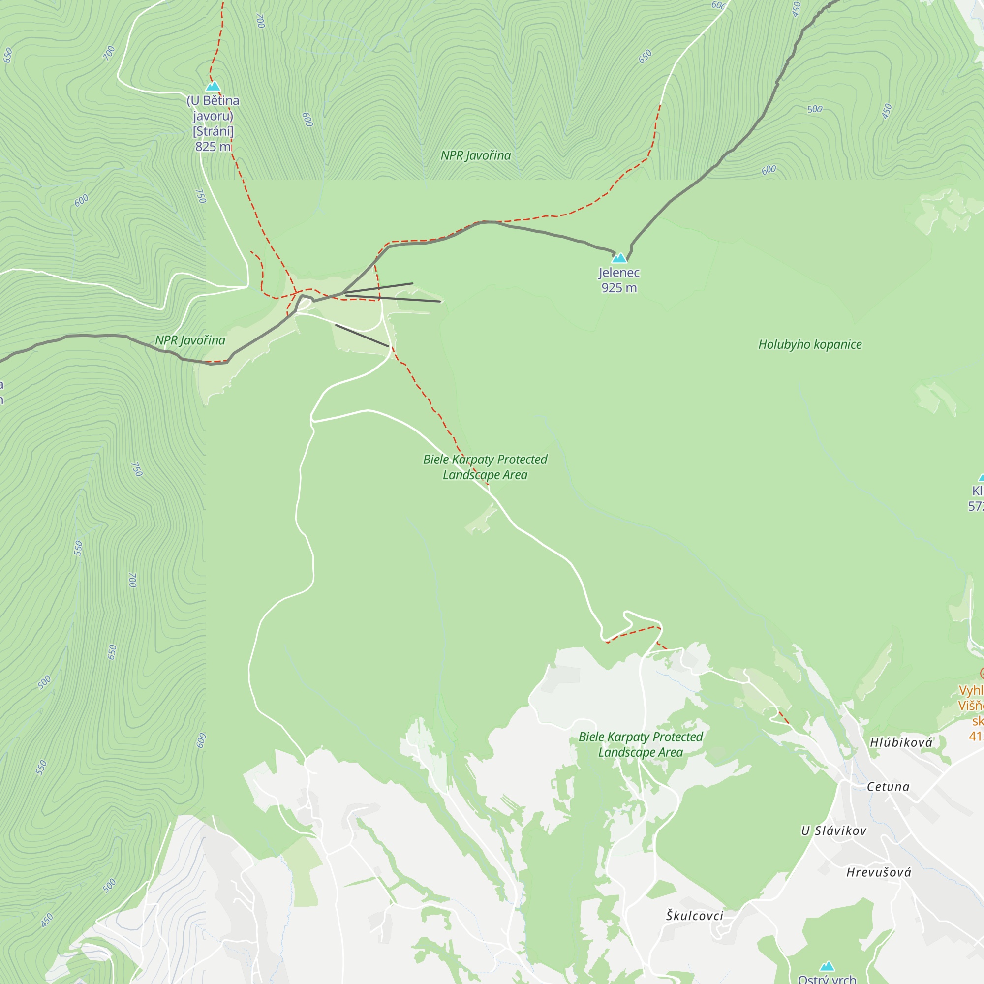 Chata na Kýčeri map