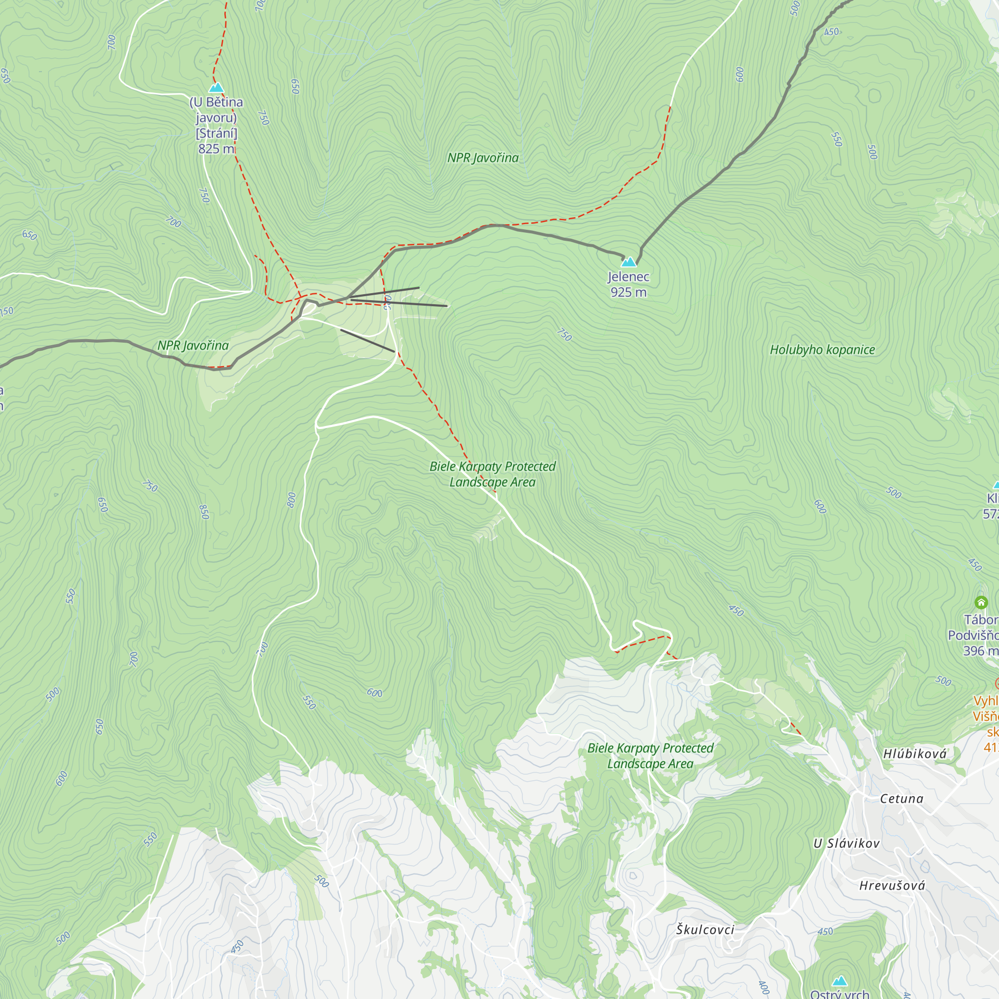 Chata na Kýčeri map