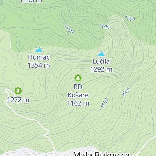 Map of PD Košare