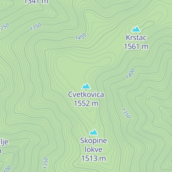 Map of Cvetkovica