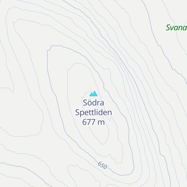 Map of Södra Spettliden