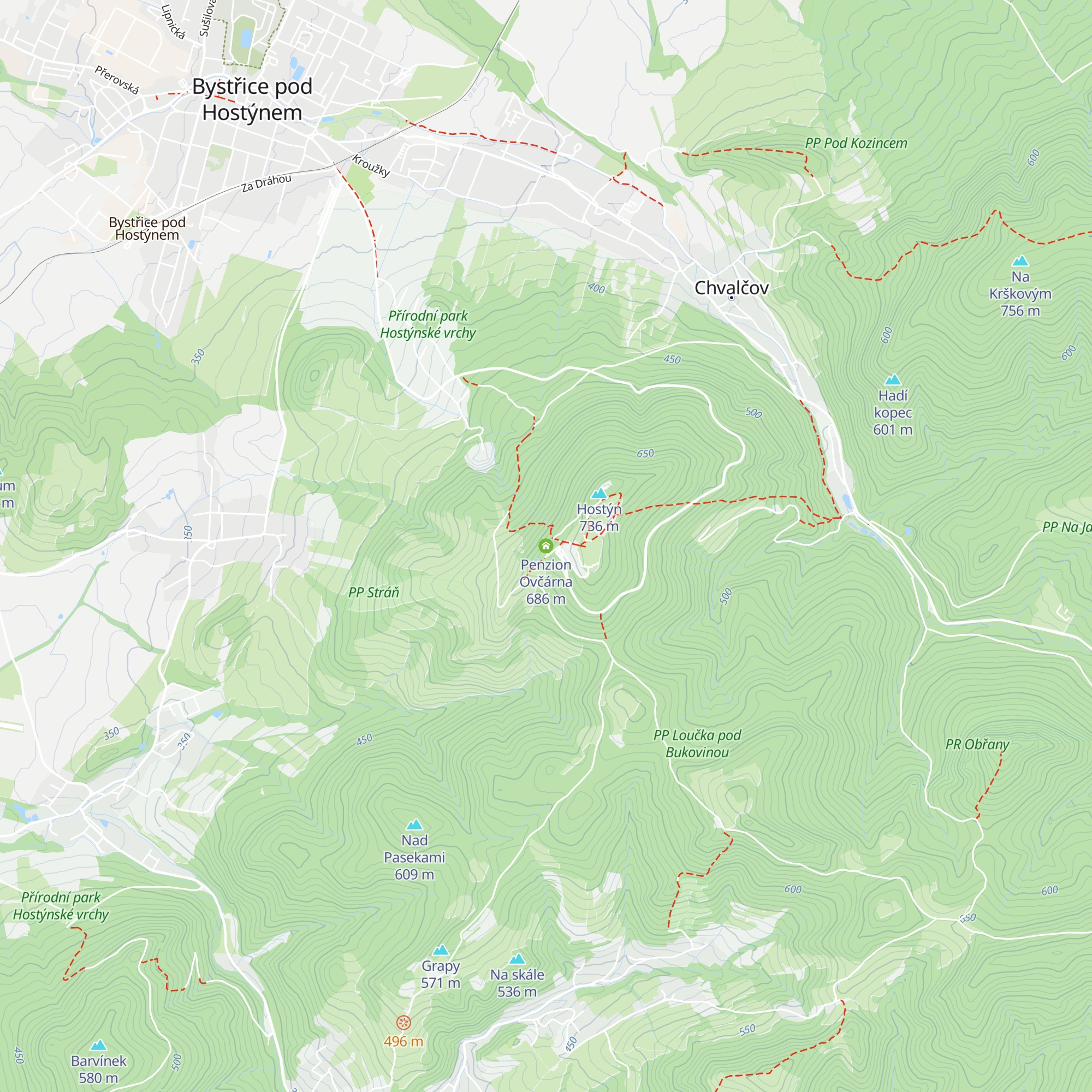 Penzion Ovčárna map