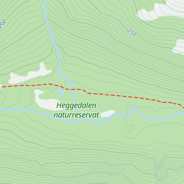 Map of Heggedalshytta