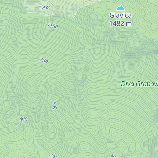 Map of Gola Glavica