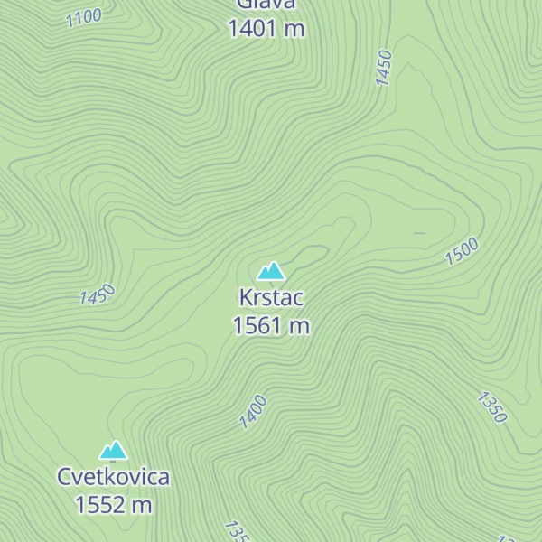 Map of Krstac
