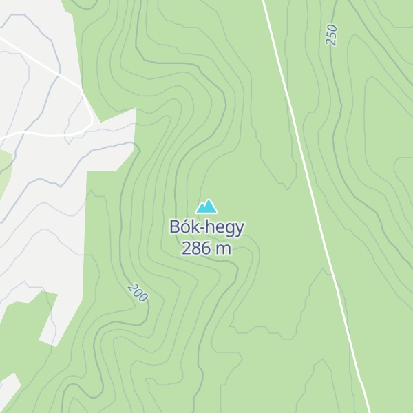 Map of Bók-hegy