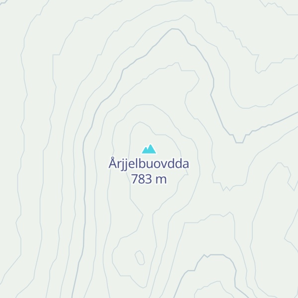 Map of Årjjelbuovdda