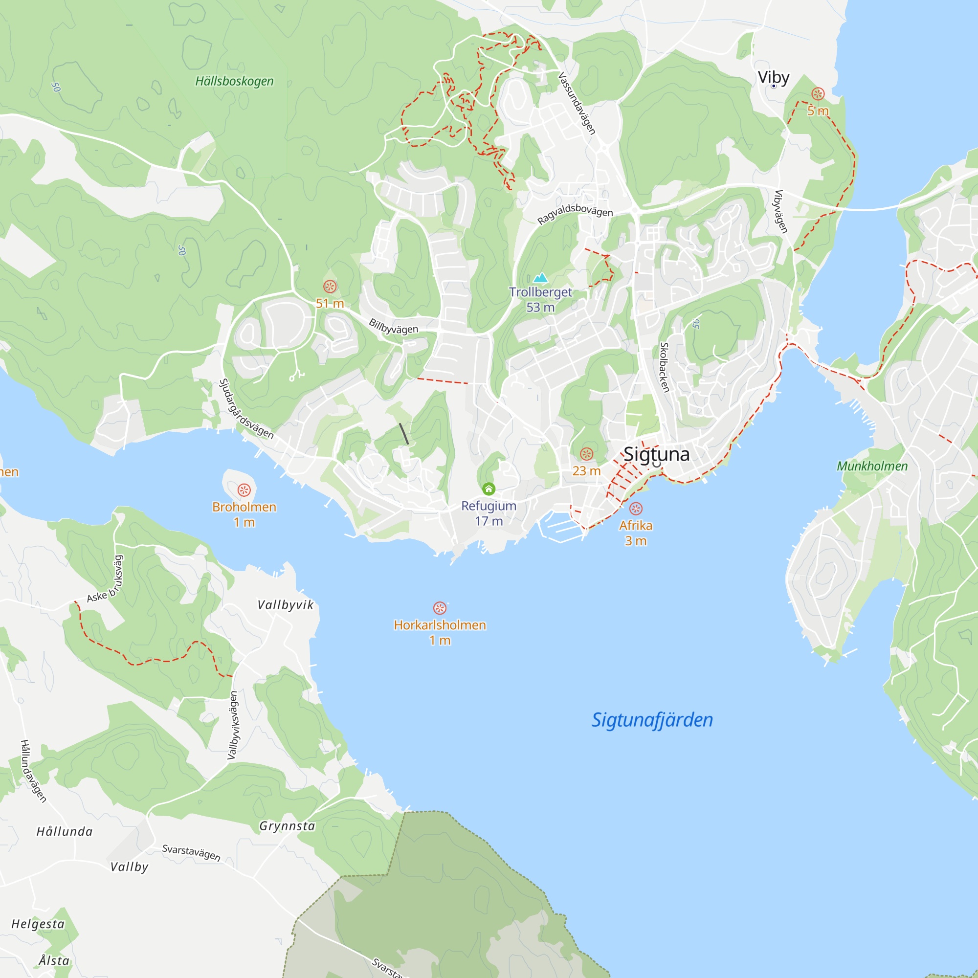 Refugium map