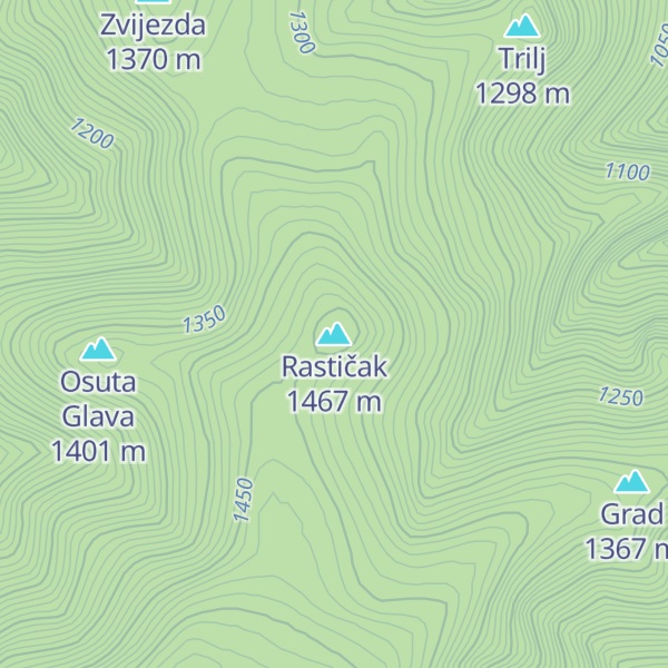 Map of Rastičak