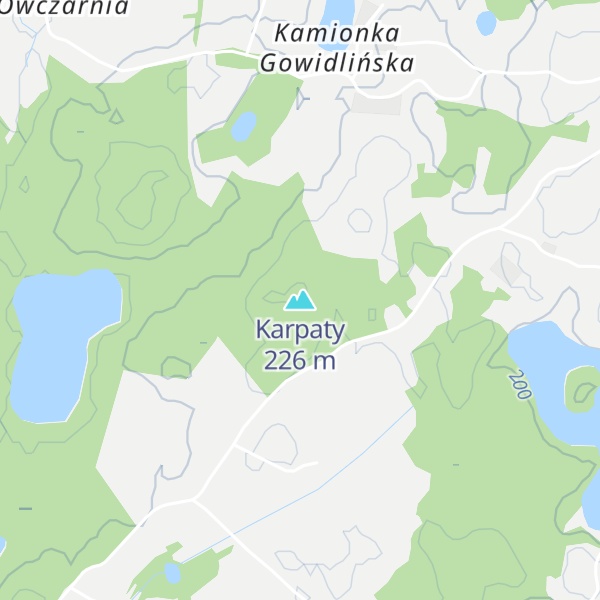 Map of Karpaty