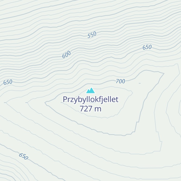 Map of Przybyllokfjellet