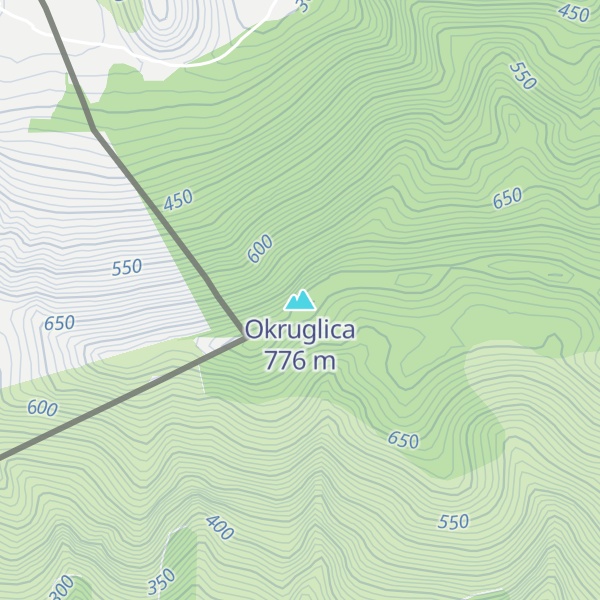 Map of Okruglica