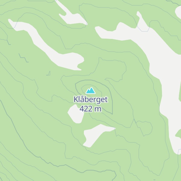 Map of Klåberget
