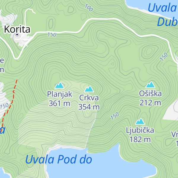 Map of Crkva