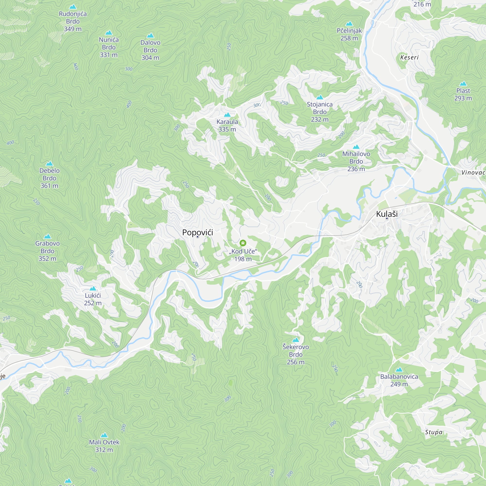 „Kod Uče“ map