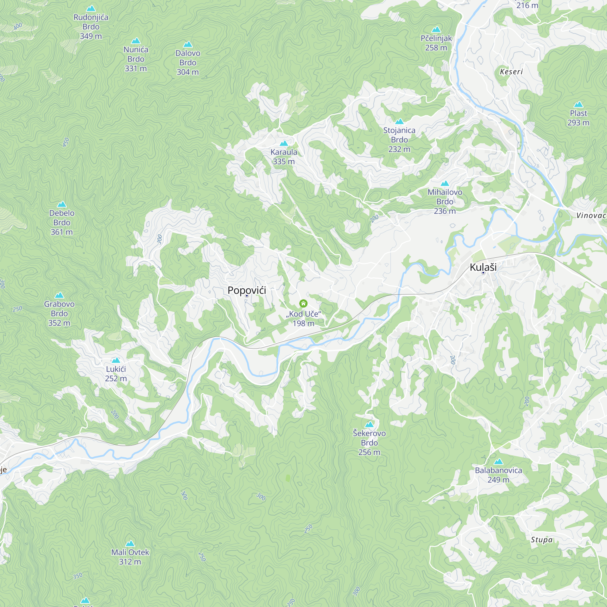 „Kod Uče“ map