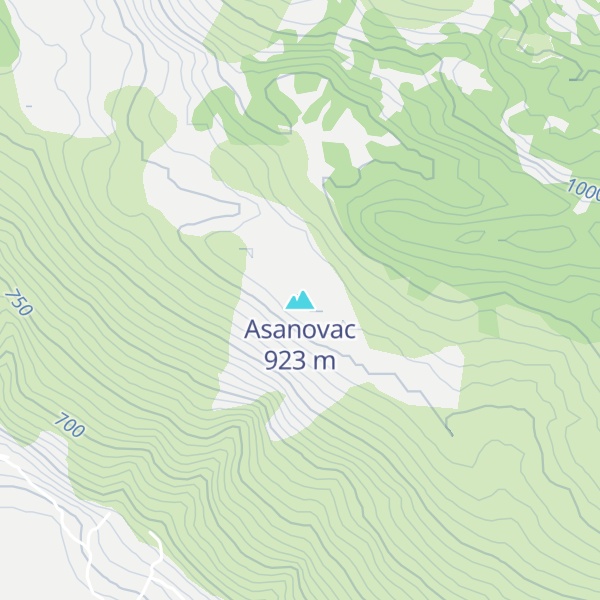 Map of Asanovac