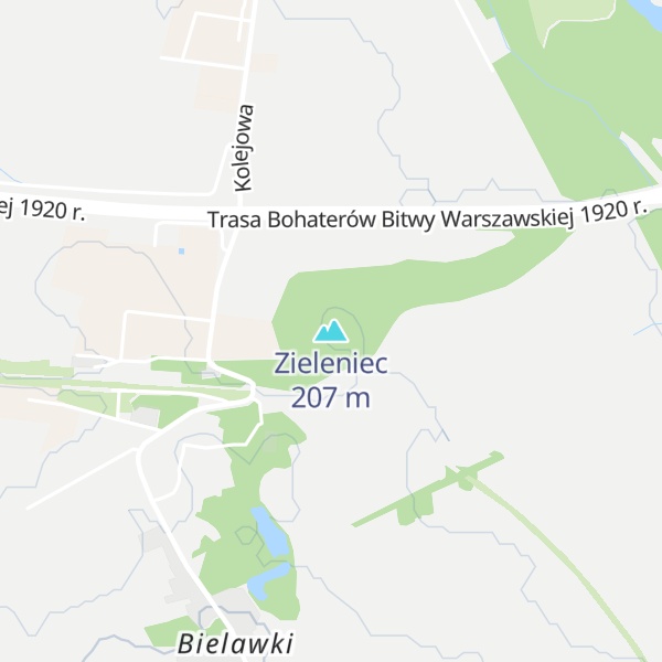Map of Zieleniec