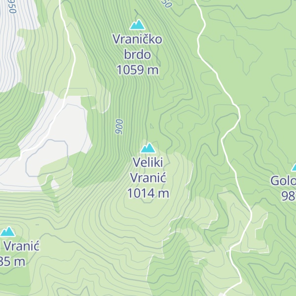 Map of Veliki Vranić