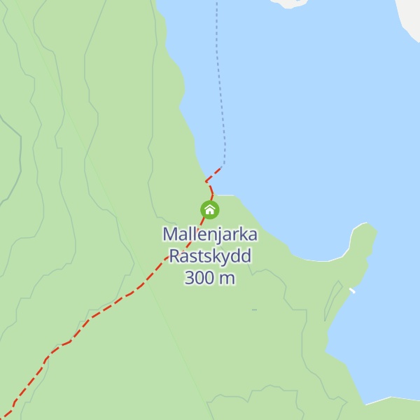 Map of Mallenjarka Rastskydd
