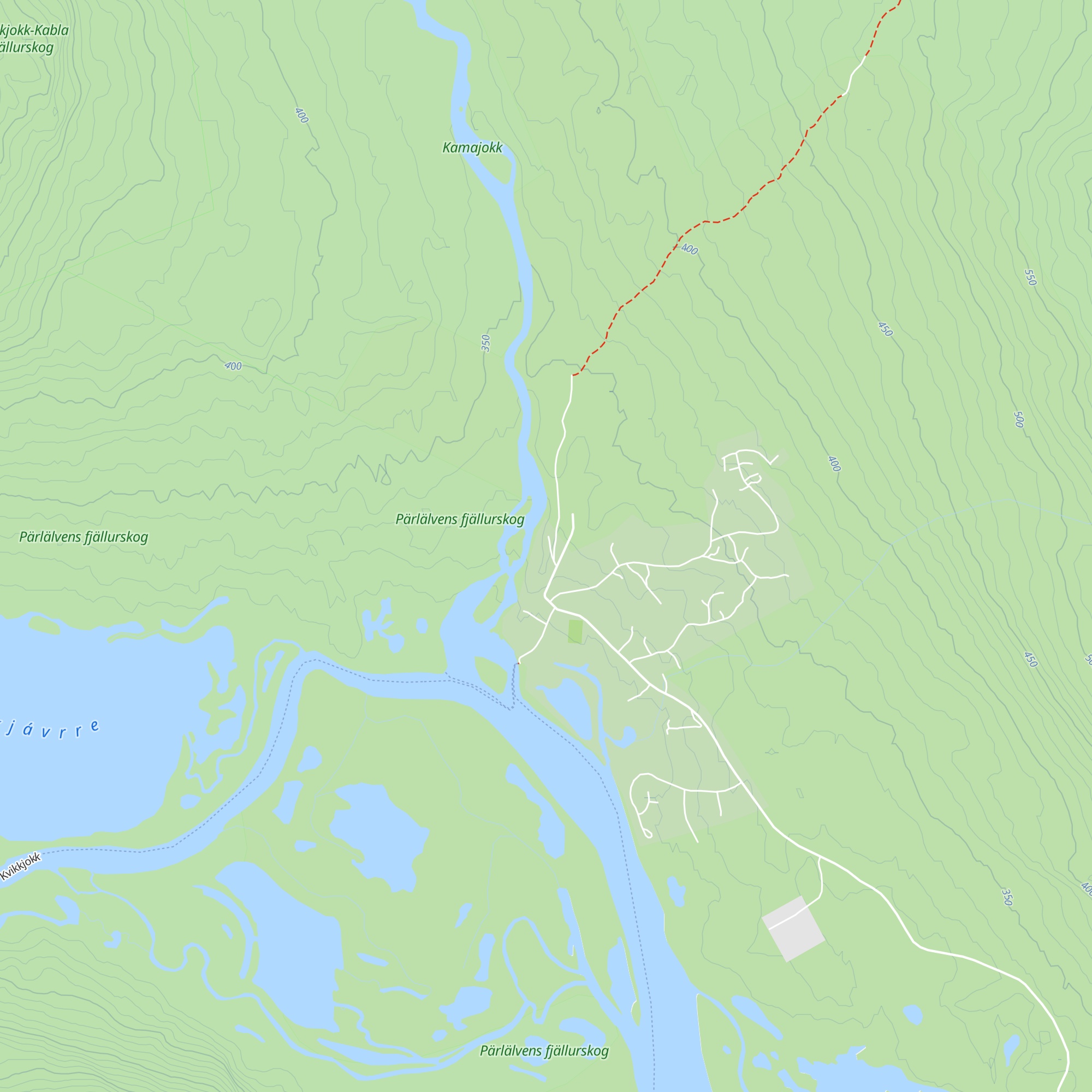 Kvikkjokk Fjällstation map
