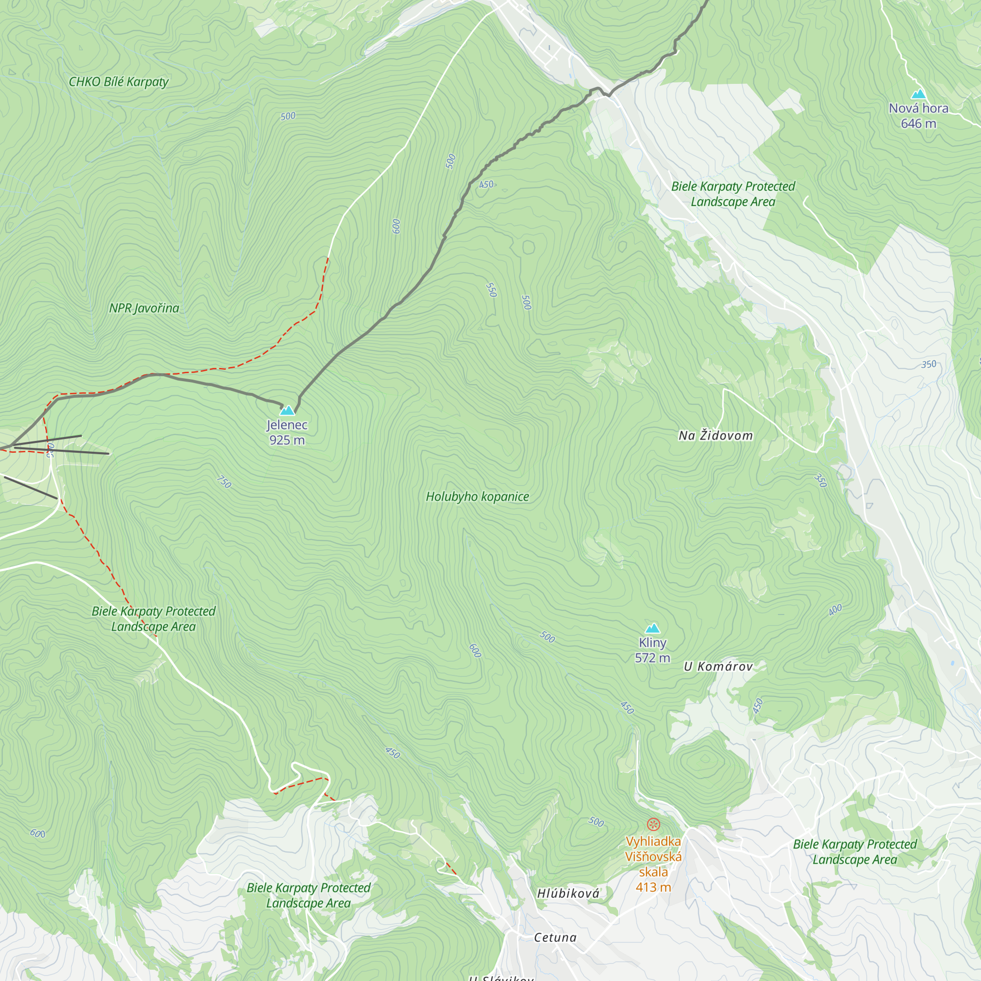 Poľovnícka chata map