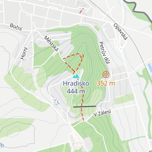 Map of Hradisko