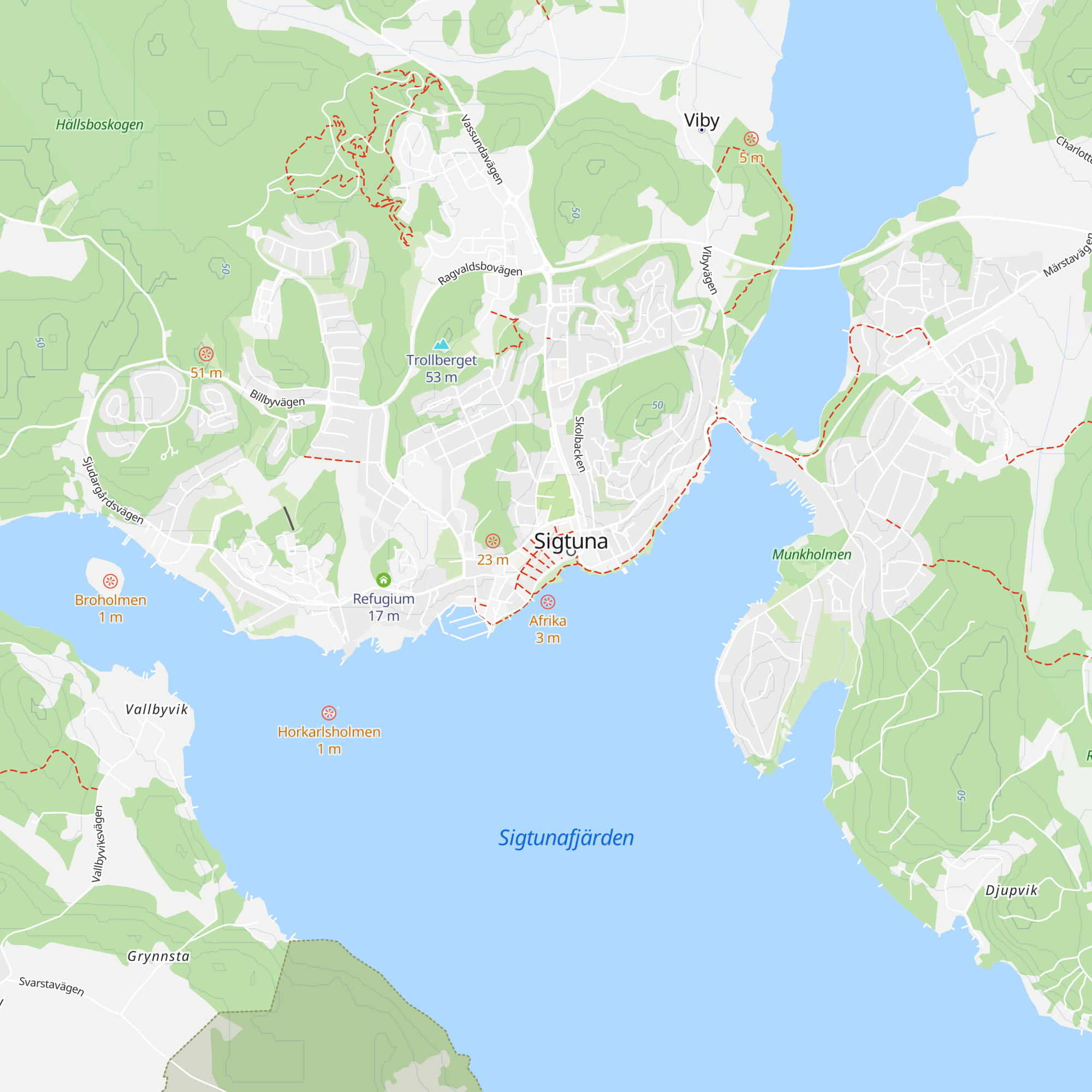 Sigtuna Turistbyrå, Drakegården map