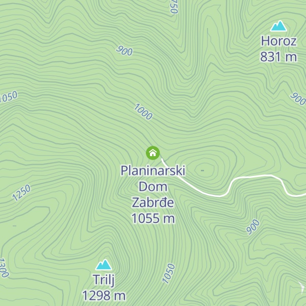 Map of Planinarski Dom Zabrđe