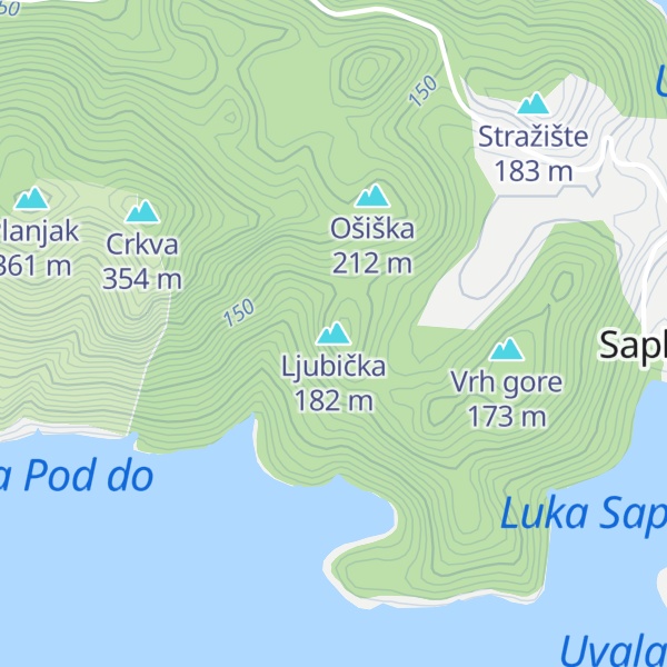 Map of Ljubička