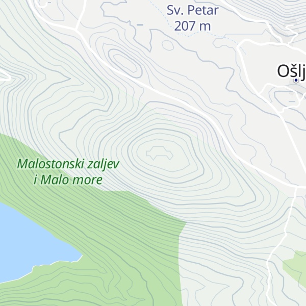 Map of Veleć